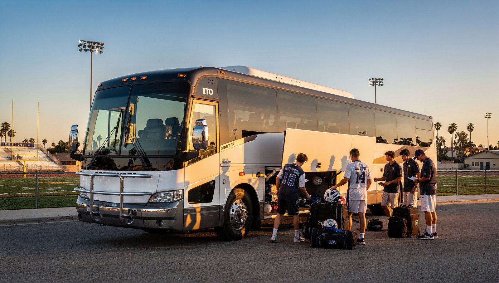 Booking Charter Buses for Fall Sports Team Travel in Southern California